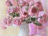Скачать бесплатно цветную схему вышивки крестом «Серия u0026quot;Цветыu0026quot; Розы в вазе» ...