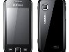 Samsung Wave 525. Телефон имеет сенсорный экран размером 3.2 дюйма.