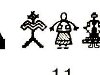 удмуртский орнамент. 1,2 - солнце, круг (солярные знаки);. 3 - луна;