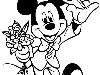 Черно-белые картинки Микки Маус для раскрашивания