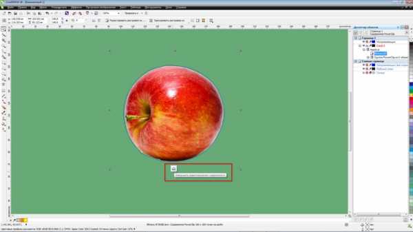 Как сделать яблоко в coreldraw