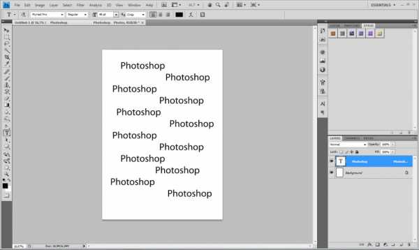 Видео как сделать надпись в фотошопе