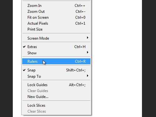 Как открыть линейку в фотошопе на маке
