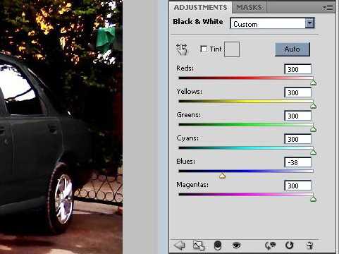 Как поменять цвет машины в фотошопе