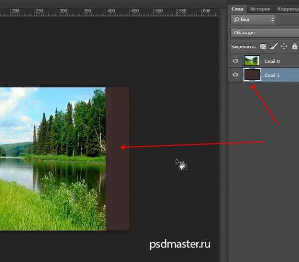 Photoshop как подогнать размер холста под изображение