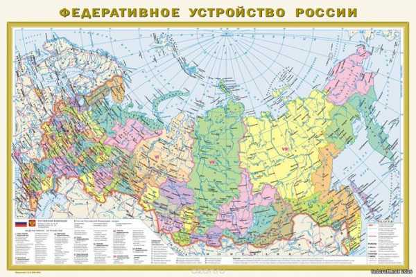 Пустая административная карта россии