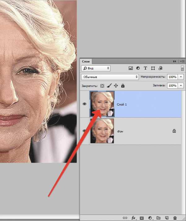 Как омолодить лицо в фотошопе